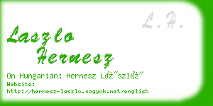 laszlo hernesz business card